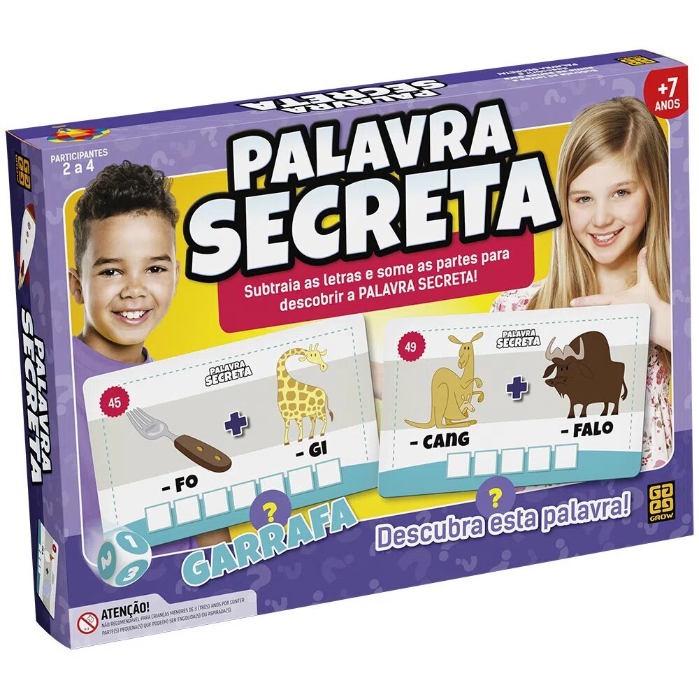 Jogo de Tabuleiro Palavra Secreta - Grow 1800