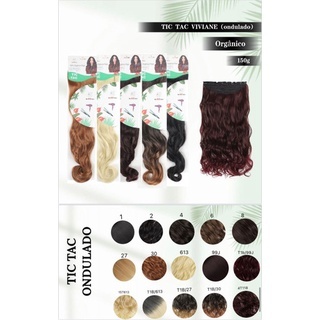Cabelo Aplique Tic Tac 100% Orgânico 80cm Mr Cc Hair