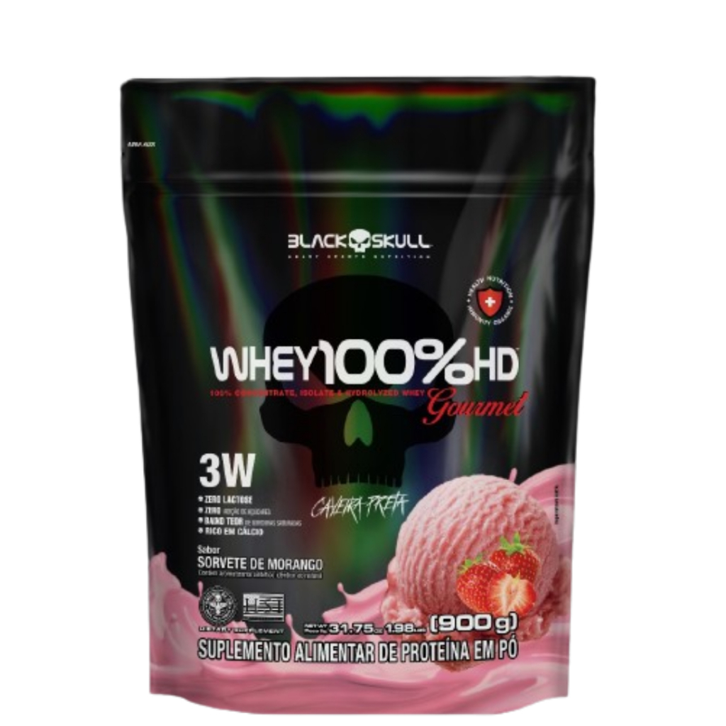 Whey 100%HD Gourmet 900g Refil - Blackskull