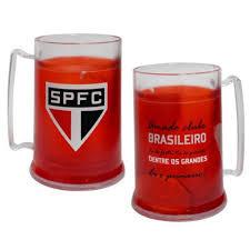 Caneca Copo Gel 300ml Vermelho Térmico Congelante Chopp Cerveja Bebida Time  Libertadores