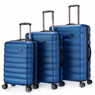 Kit Mala Cavalera Viagem Reforçada Azul rodas 360° em Oferta na Shopee