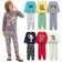 Kit Sortido 6 Peças Pijama Comprido Infantil Menino - 3 Camisas + 3 Calças - Kit com 3 Pijamas de Roupa Infantil Menino