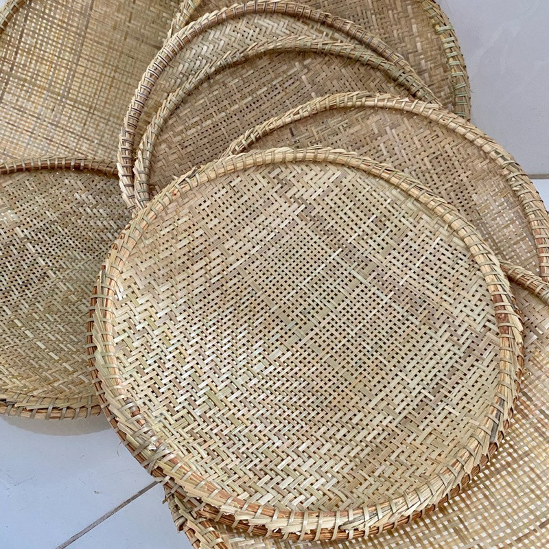 Peneira de Palha 30 cm Artesanal Carnaúba | Decoração Natural Sustentável em Oferta na Shopee