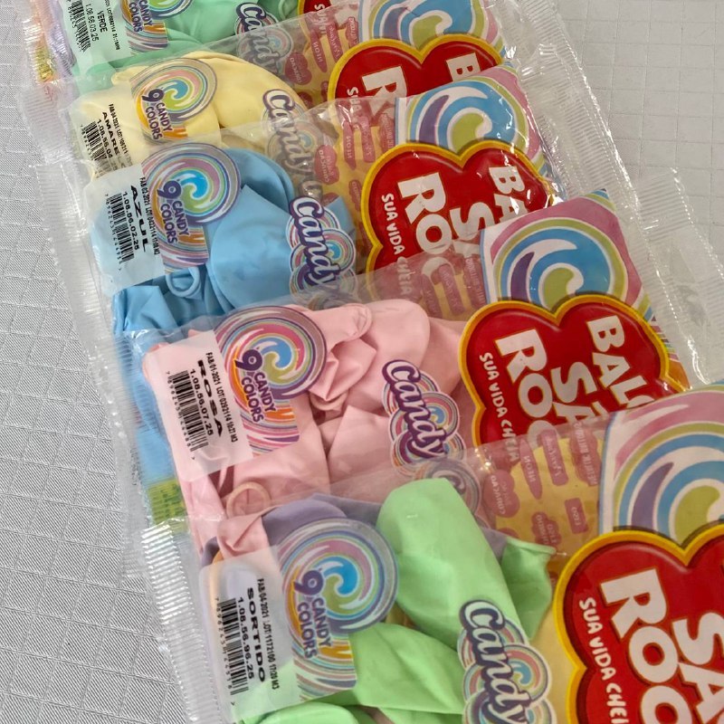 Balão SÃO ROQUE 9" Liso Candy colors - Pacote com 25 unidades em Oferta na Shopee