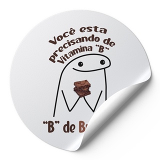 240 Unidades Adesivos Redondos Tag Você Esta Precisando De Vitamina B De Brownie Meme Bento Flork Menino em Oferta na Shopee