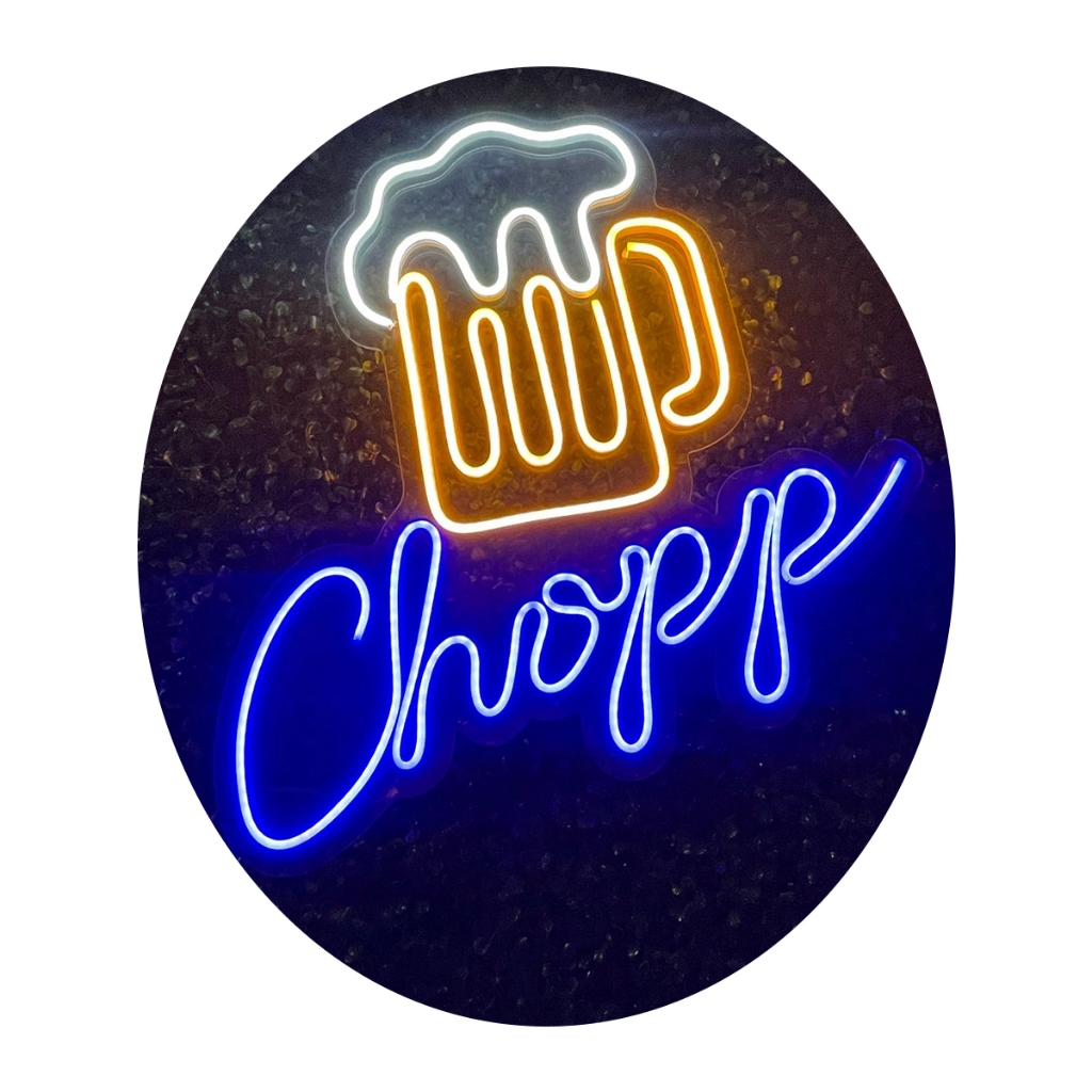Luminoso Neon Caneca Chopp Cerveja Breja Chop Led Neon Acrílico