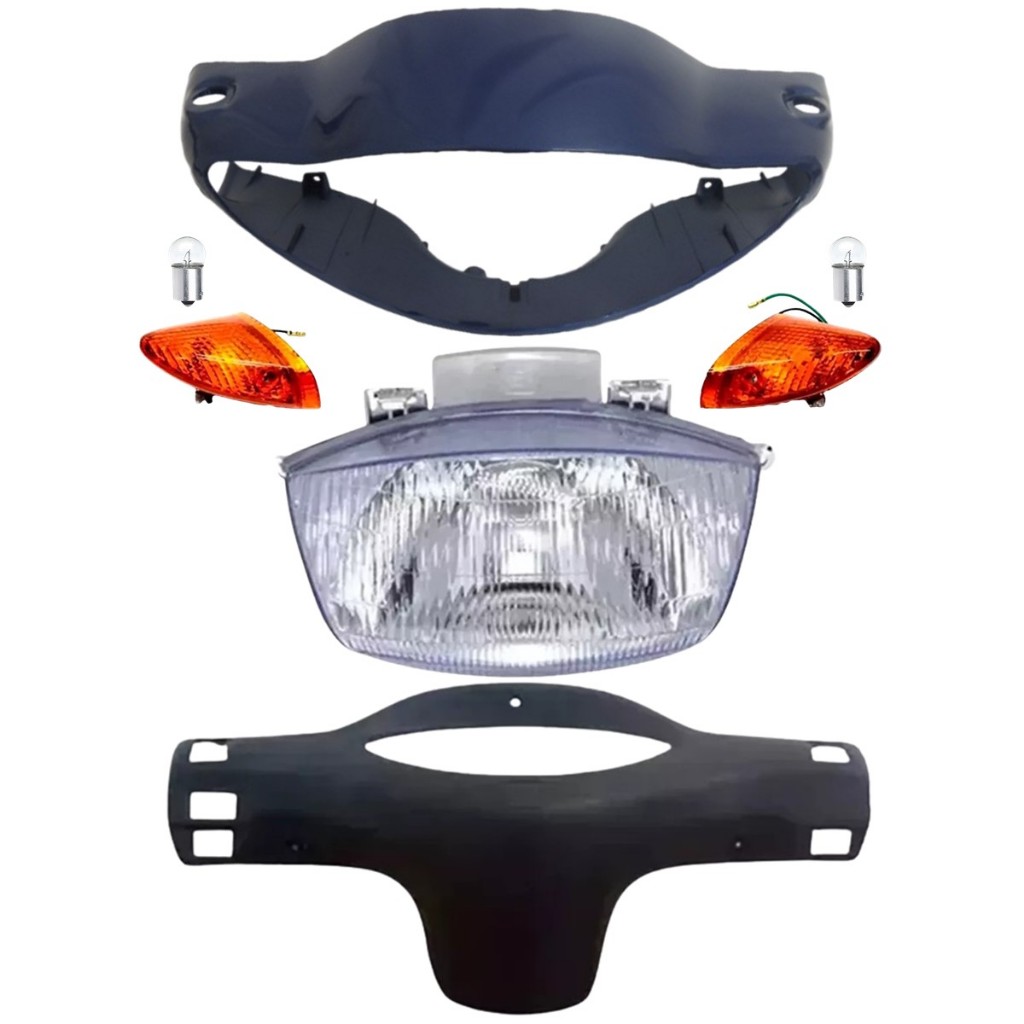 Carenagem Farol, Bloco, Pisca, Lâmpada Biz 100 05 Azul