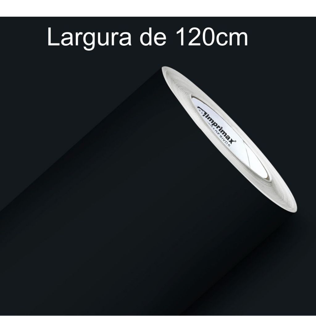 Adesivo Vinil Preto Película À Prova D'água para Decoração e Envelopamentos Largura 120cm