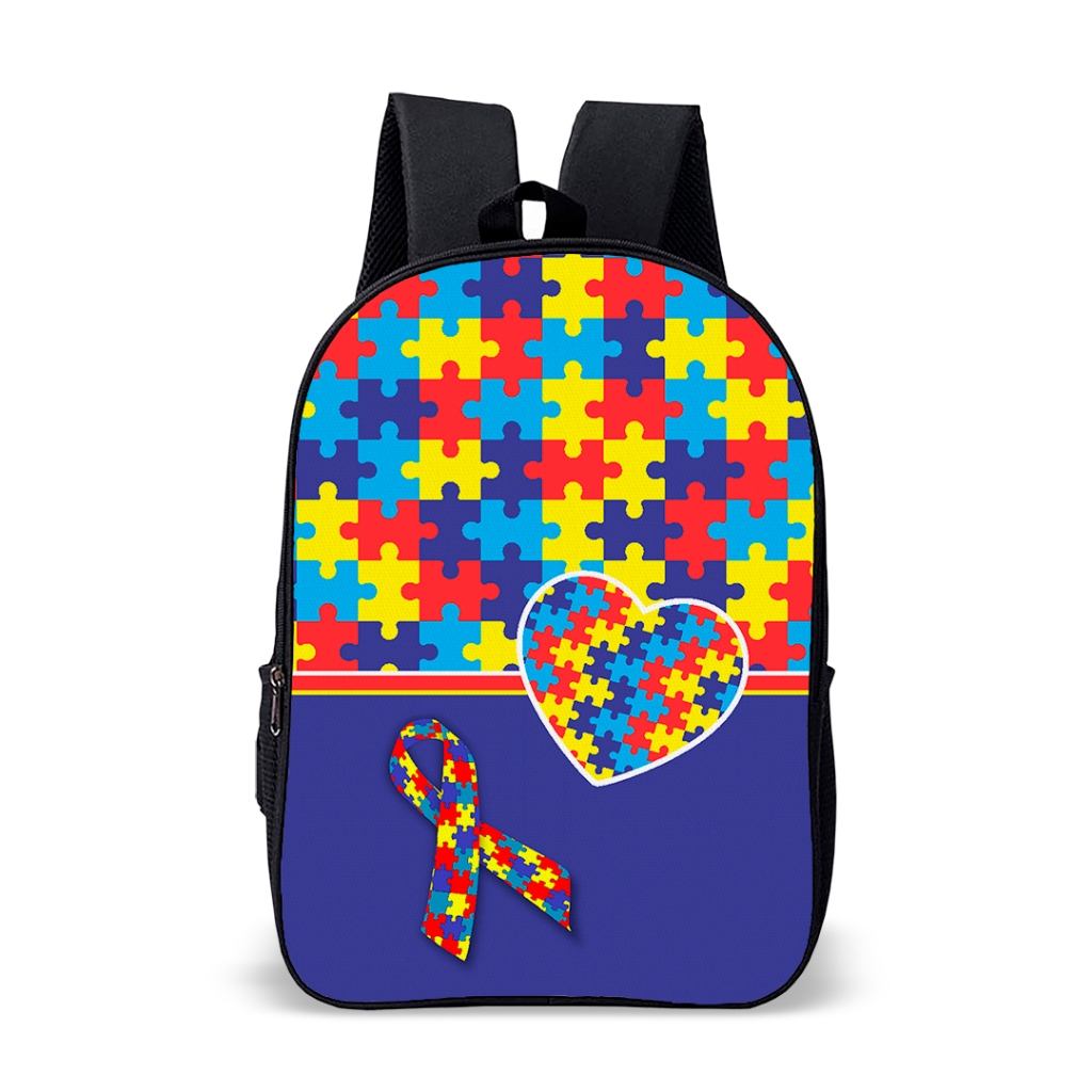 Mochila Escolar Infantil Avulsa Autista TEA Unissex ou Kit Com Escolar Mochila e Estojo em Oferta na Shopee