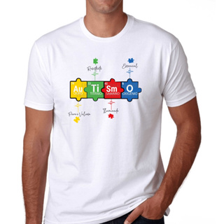 Camiseta autismo elementos químicos Puro e Valioso Essencial Resistente Iluminado tea tdah pcd AEE em Oferta na Shopee