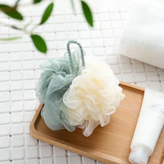 Esponja Bucha De Banho Bicolor De Nylon Macia Alta Qualidade em Oferta na Shopee