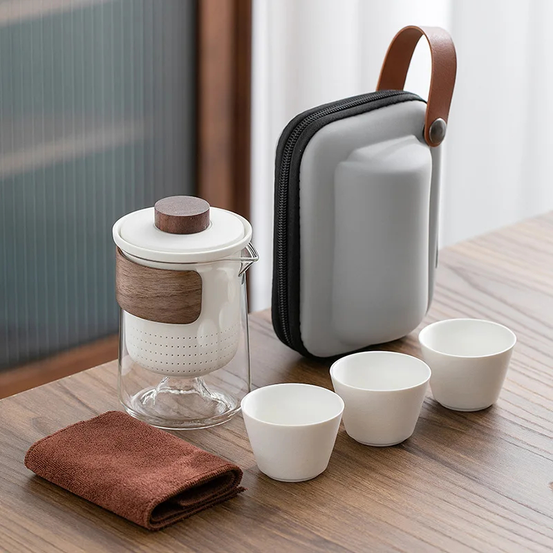 Conjunto de xícara de chá de viagem 4 unidades / 4pcs Travel Tea Cup Set