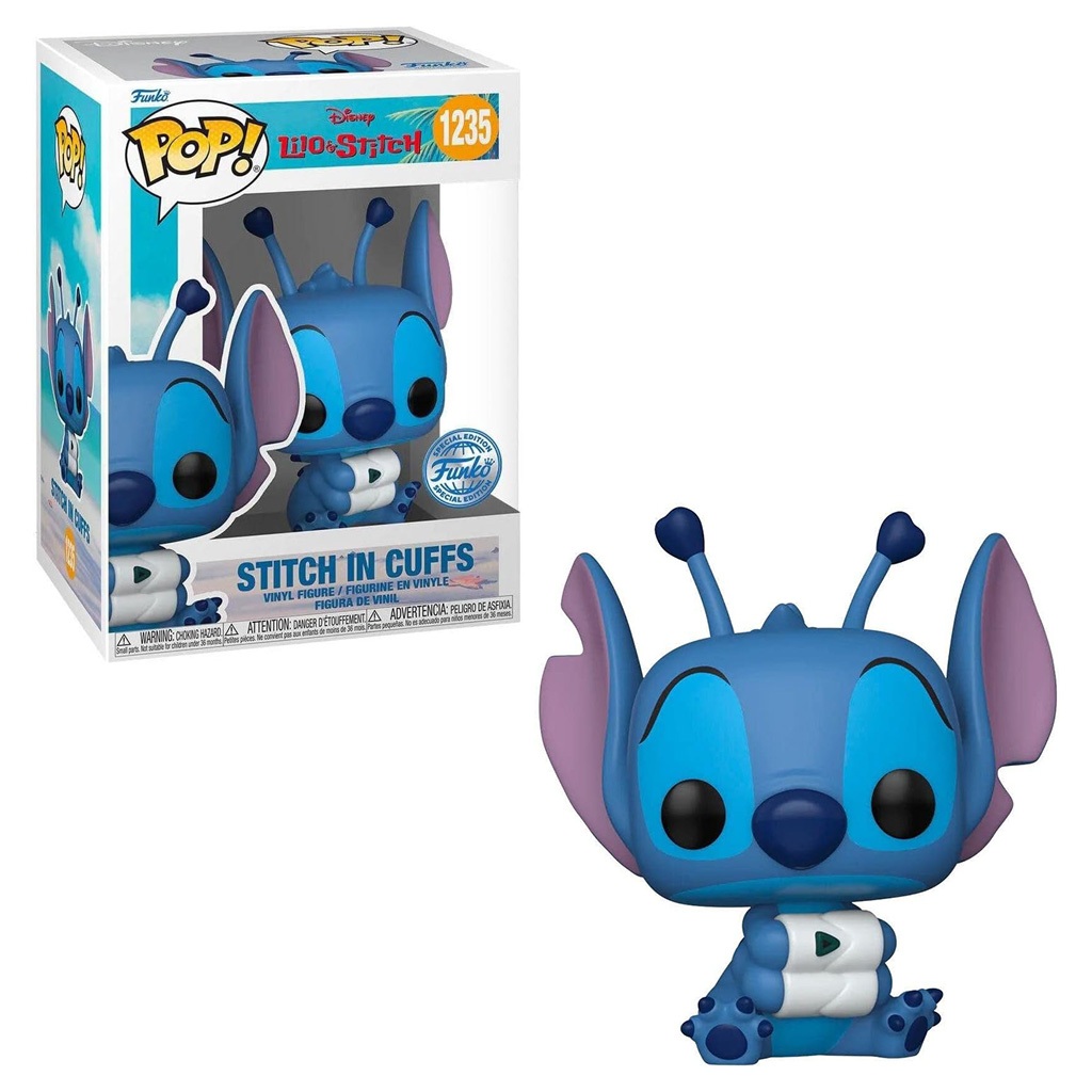 FUNKO POP DISNEY LILO & STITCH EXCLUSIVE - STITCH IN CUFFS 1235 NOVO ORIGINAL em Oferta na Shopee