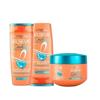 Kit Elseve Cachos Dos Sonhos Shampoo+ Cond+ Máscara