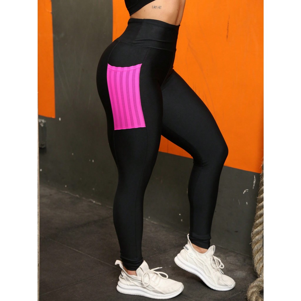 Calça Legging Fitness Cintura Alta Academia em Oferta na Shopee
