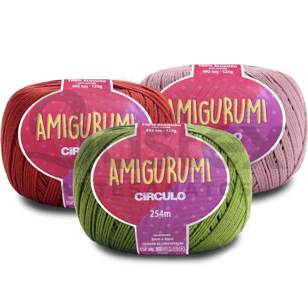 Fio Linha Amigurumi Círculo 125g em Oferta na Shopee