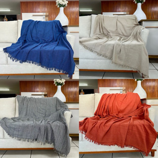 Manta Para Sofá King Gigante 3,00 x 1,80 100% Algodão Protetor Decoração Elegante