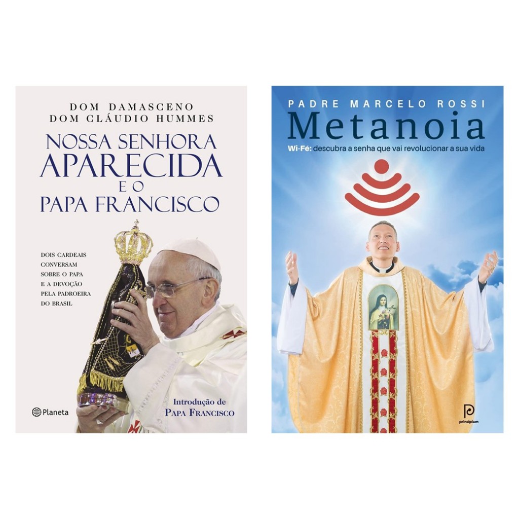 Kit de Livros - Nossa Senhora Aparecida e o Papa Francisco e Metanoia | Novos/Lacrados | Capa Comum
