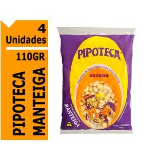 4x Pipoteca Salgandinho de Milho Sabor Manteiga Snack 110Gr em Oferta na Shopee