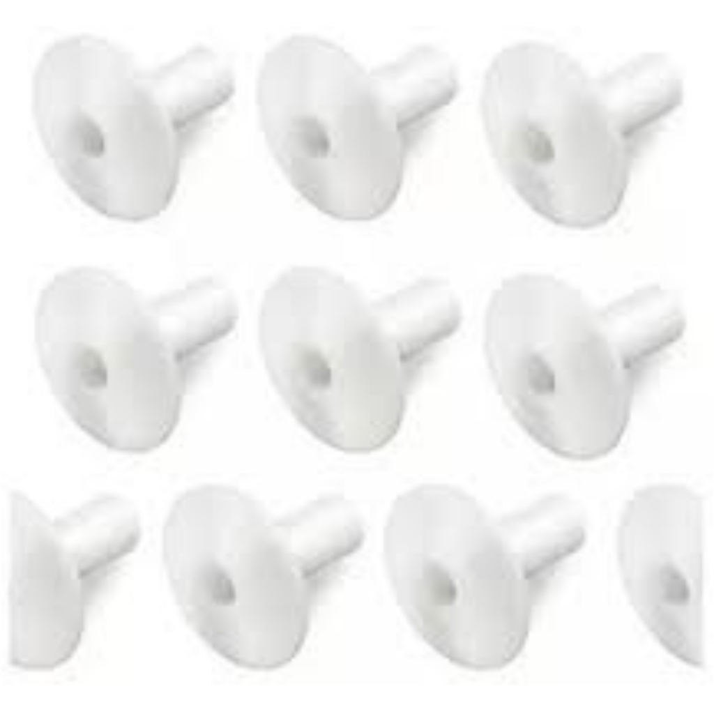 Kit 5 Acabamento Plástico De Parede Tapa Furo Bucha em Oferta na Shopee