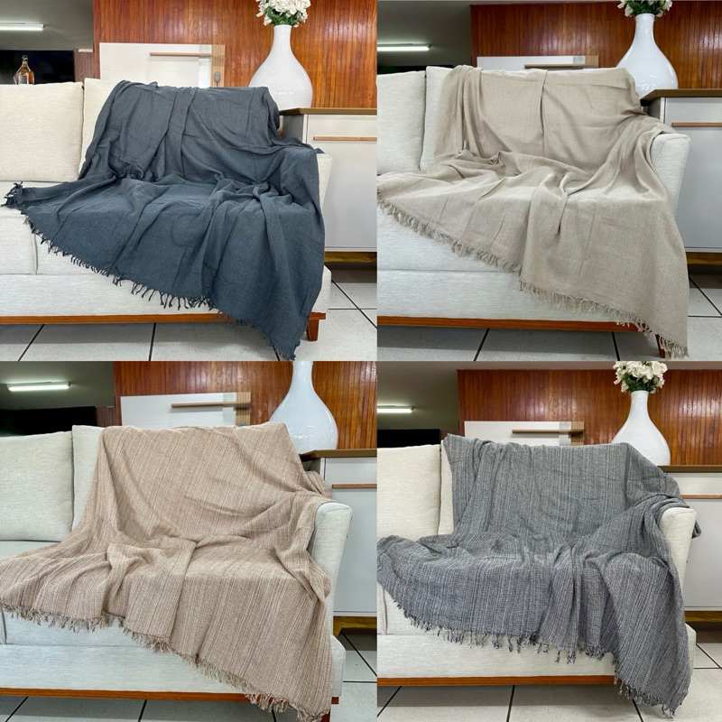 Manta Para Sofá Gigante Grande 3,00M x 1,80M King Algodão Retrátil Decoração Elegante em Oferta na Shopee