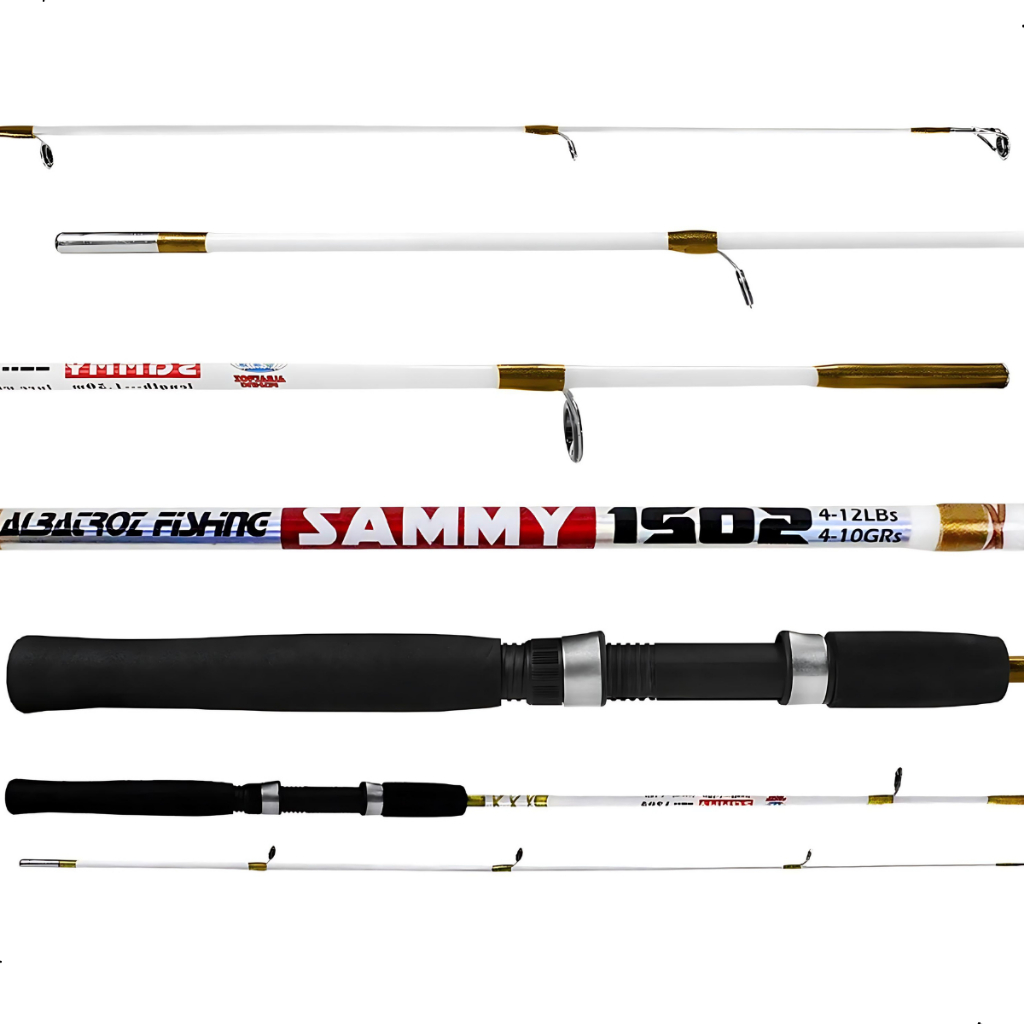 Vara Albatroz Sammy Para Molinete 1502 1,50m 4-12lb 2 Partes - Sports & Outdoors