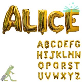 Conjunto 8 Balões Metalizados Letra Dourado 30cm Escolha as letras e montamos seu kit em Oferta na Shopee