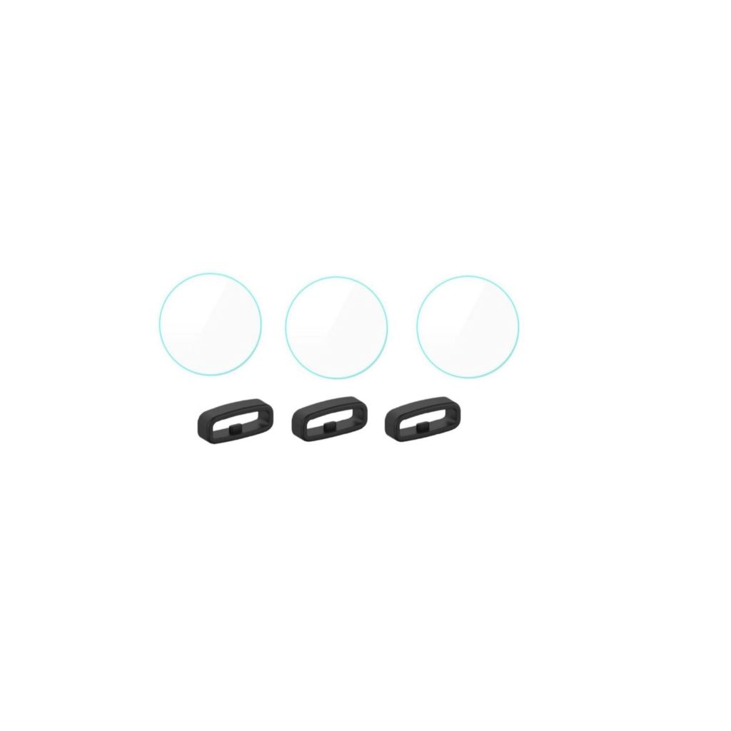 3x Película proteção + Anel Passador Para Pulseira Compativel Garmin Forerunner 165 music