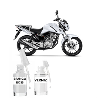 Tinta Tira Risco Moto Honda CG Titan Branco Ross - Cod: NH196 em Oferta na Shopee