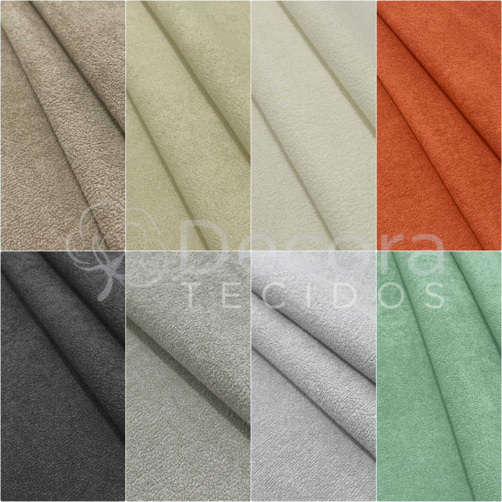 Tecido Veludo Boucle 2m x 1,40m Belluno Diversas Cores Linho Para Sofá Cadeira Capa Almofada