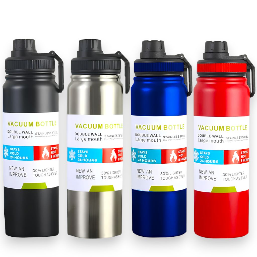 Garrafa Térmica 800ml de Aço Inox Vacuum Quente & Frio Isolamento Térmico de Grande Capacidade Esporte Academia Trabalho Fitness — R$ 49,90 em Shopee