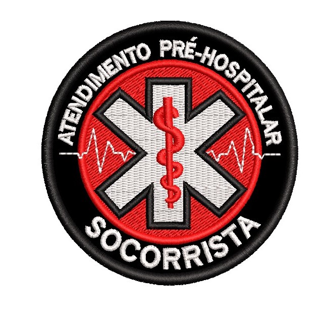 Patch Bordado - APH Socorrista Atendimento Resgate