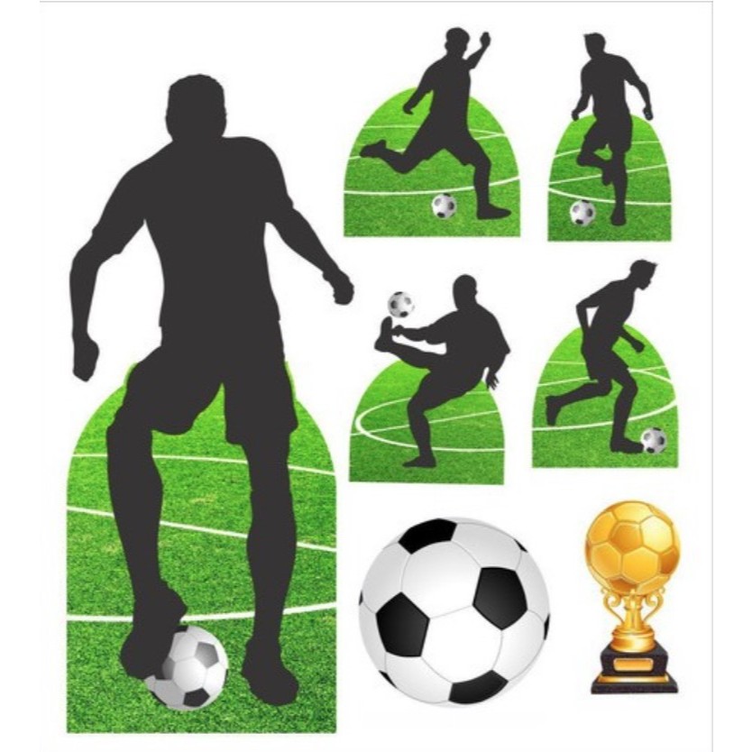 Display de Festa Futebol 1 Totem + 6 Displays de Mesa em Oferta na Shopee