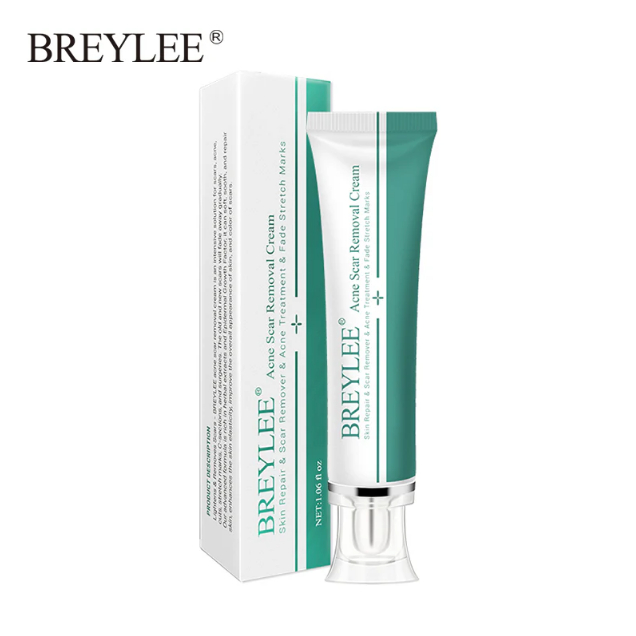 Breylee creme para remoção de acne e cicatriz, creme para remoção de estrias na pele, tratamento para acne e cicatrizes, 30g