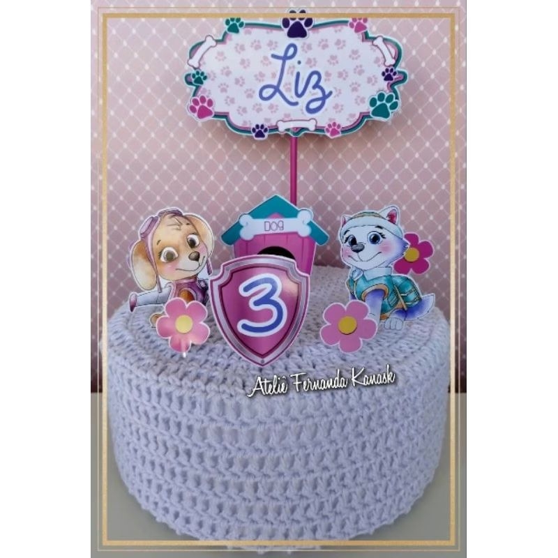 Topo de Bolo de Crochê - Comprar com Melhor Preço em Padaria