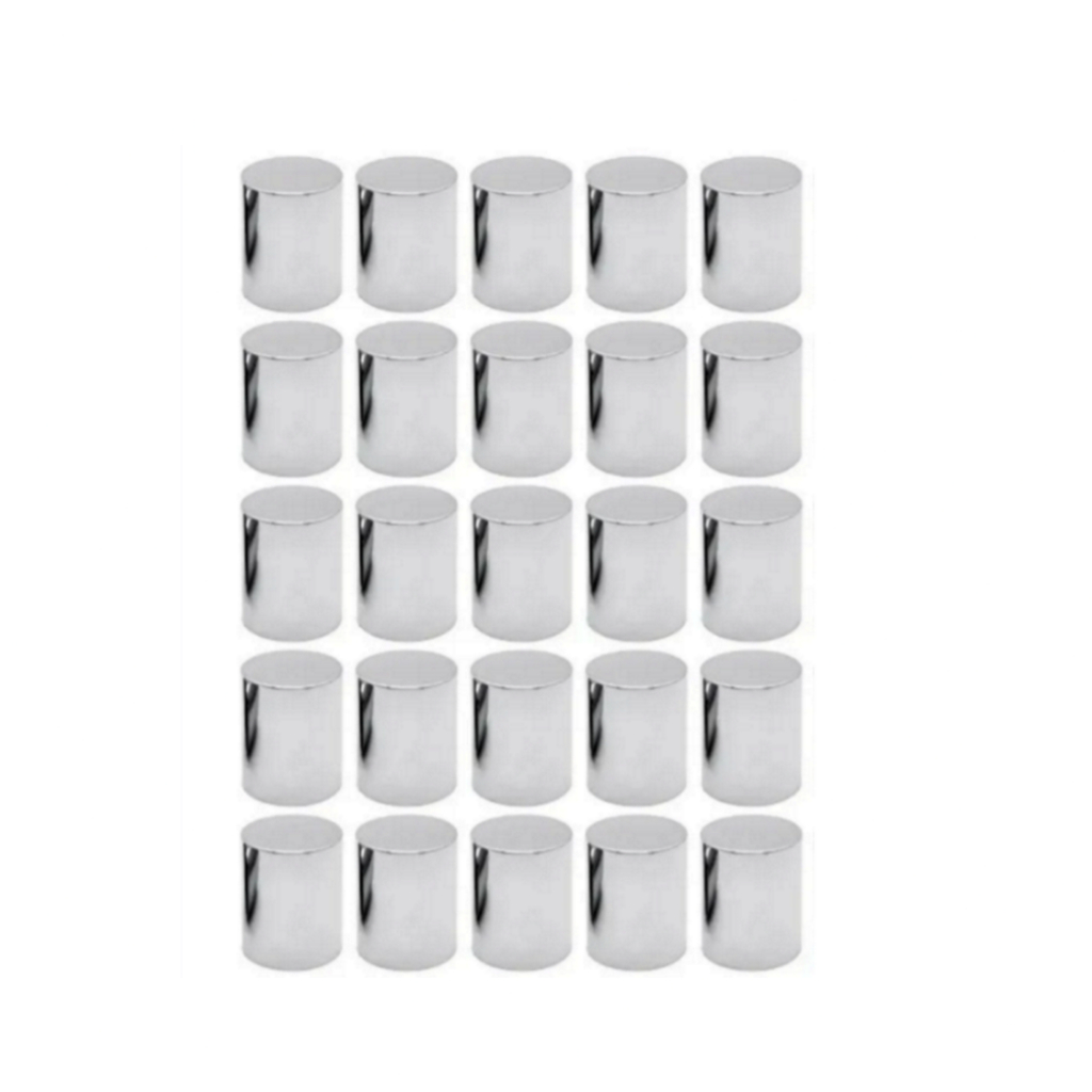 25 Capa Porca Boliviana Cromada Cubo Roda Caminhao S10 Sprinter 19mm