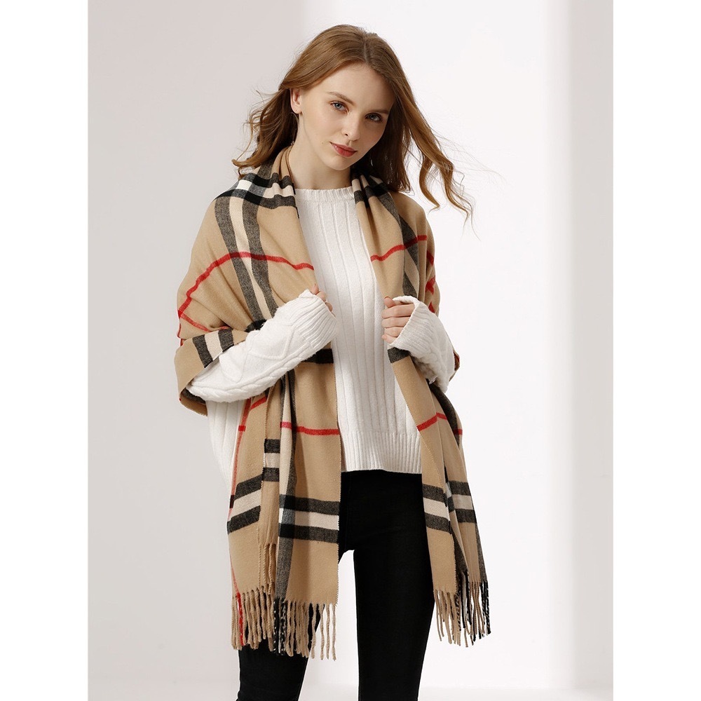 3126 Cachecol Xadrez Feminino Lenço Echarpe Masculino Unissex Para Frio Inverno em Oferta na Shopee