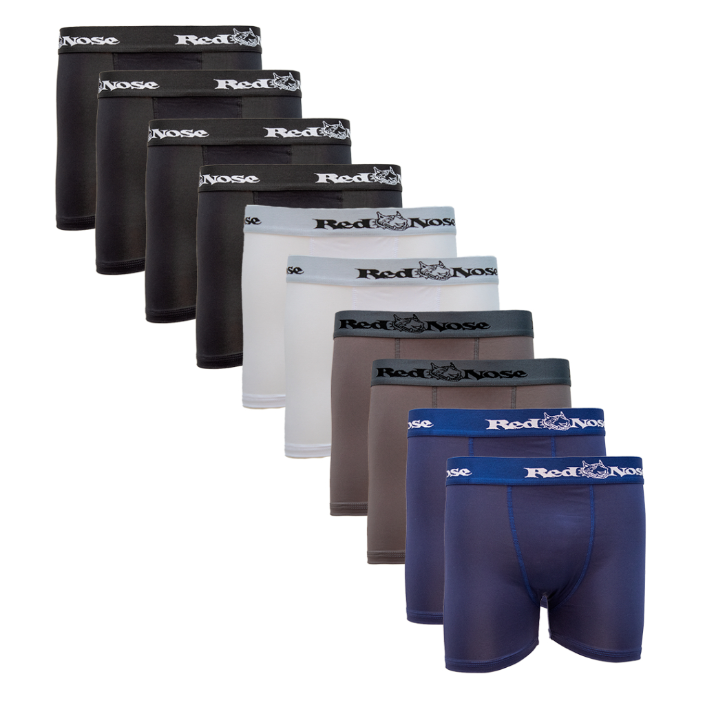 Kit 10 Cueca Boxer Red Nose Microfibra Adulto em Oferta na Shopee