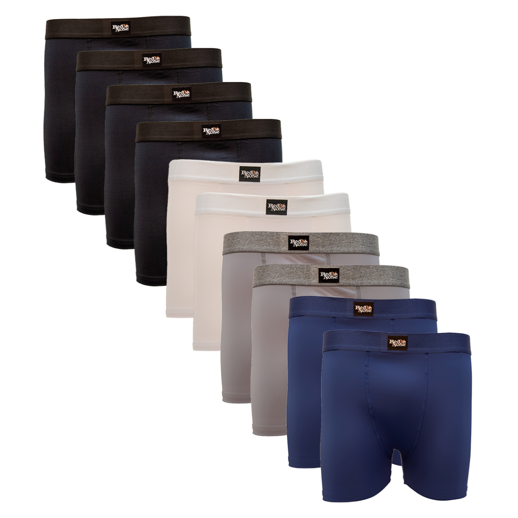 Kit 10 Cueca Boxer Red Nose Microfibra Brasão em Oferta na Shopee