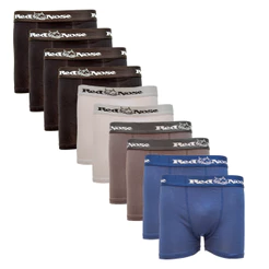 Kit 10 Cueca Boxer Red Nose Algodão Adulto
