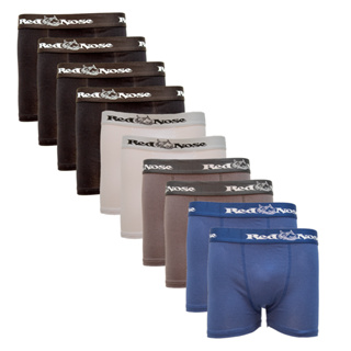 Kit 10 Cueca Boxer Red Nose Algodão Adulto em Oferta na Shopee