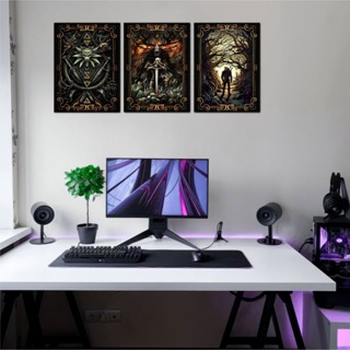 kit 3 Placas Decorativas The Witcher Exclusiva em Oferta na Shopee