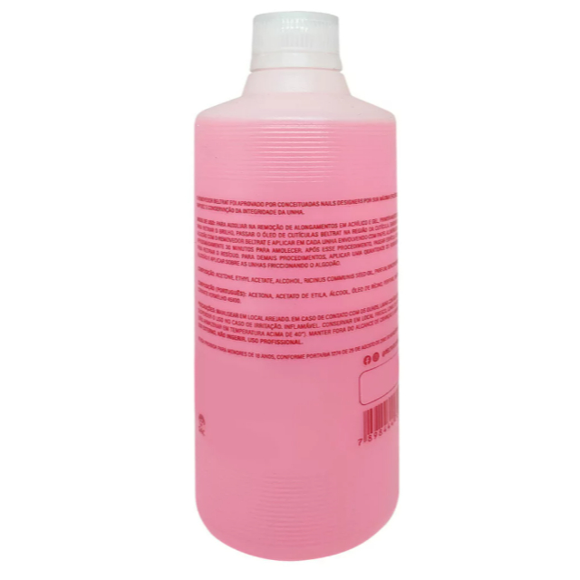 Removedor de Gel com Acetona 500ml - Beltrat (Rosa)