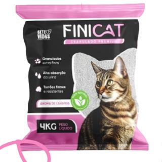 Fini Cat Granulado Premium Aroma Lavanda 4kg em Oferta na Shopee
