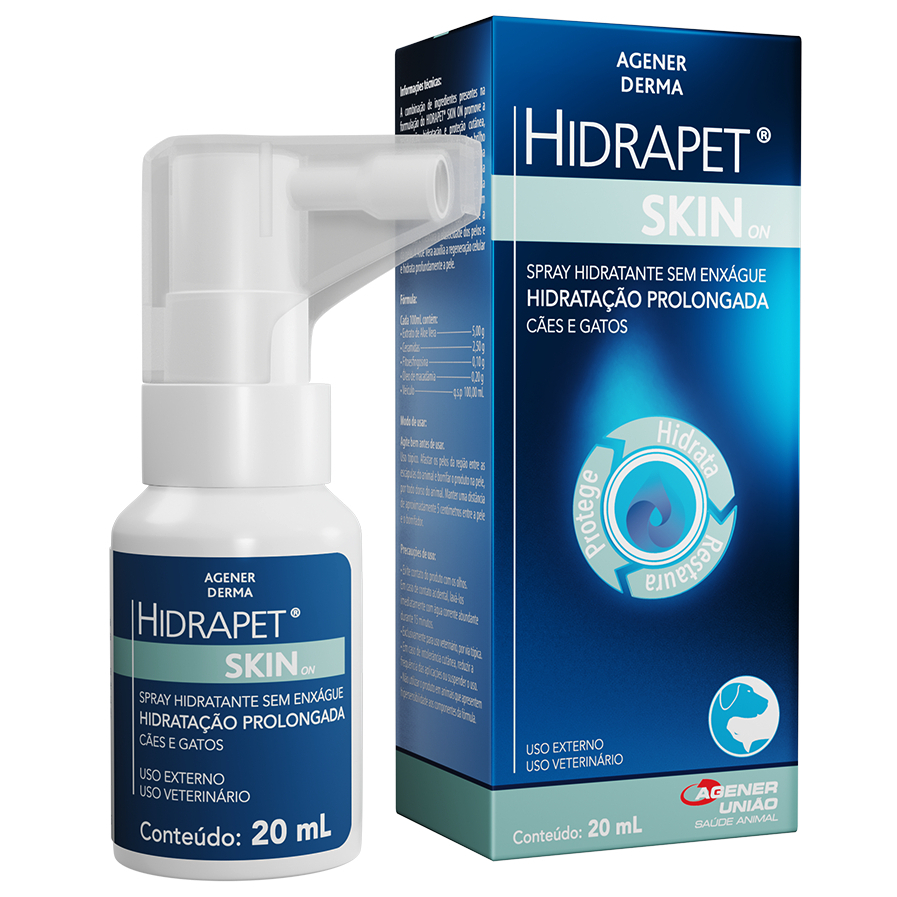 Hidrapet Skin On 20ml Spray Hidratante Agener