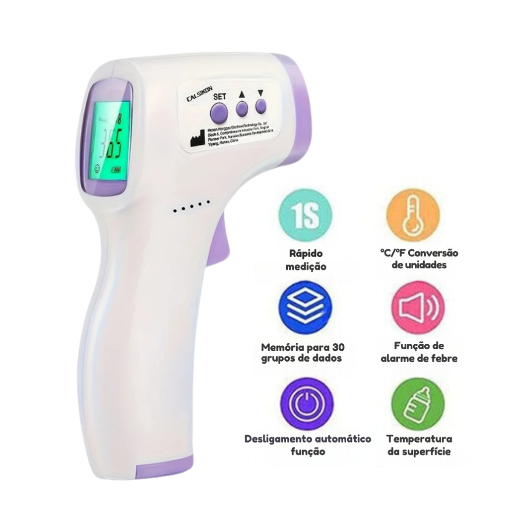Termômetro Digital Infravermelho Termometro Medição Temperatura Corporal Portátil