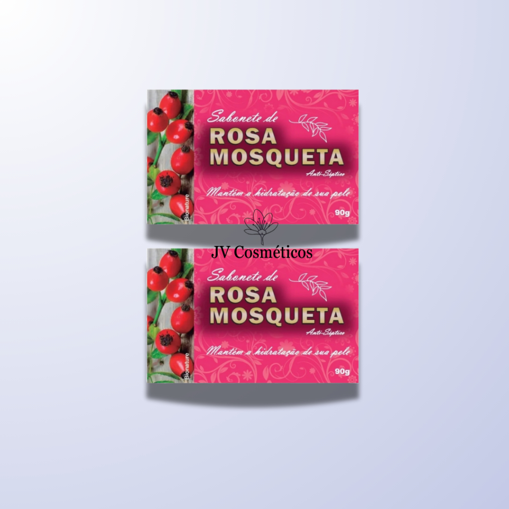 2 UN Sabonete Barra de Rosa Mosqueta 90g - Bionature em Oferta na Shopee