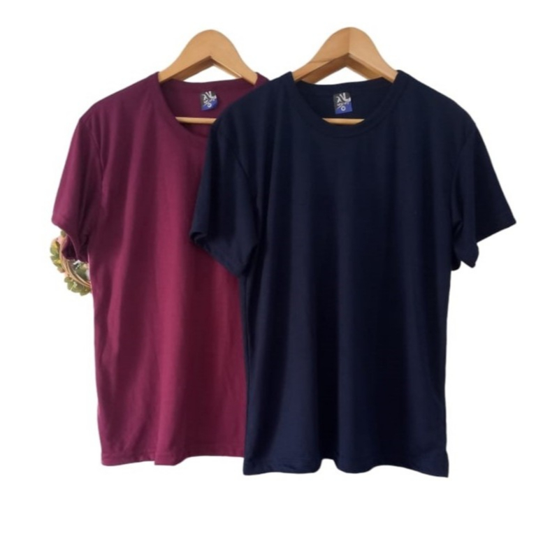 Kit 2 Camisa Plus Size  Masculina G1  G2 G3 lisa cores  Preta Marinho Branca Verde Bordo S...