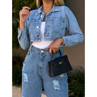 Jaqueta Jeans Feminina Linha Premium 8144