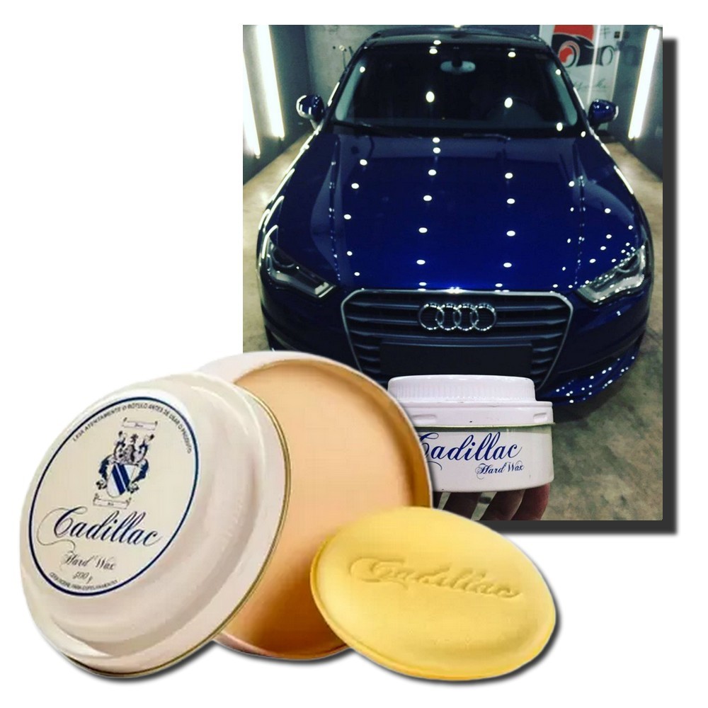 Cera  Cadillac Hard Wax 300g Nobre Carnaúba em Pasta para Espelhamento 300g em Oferta na Shopee
